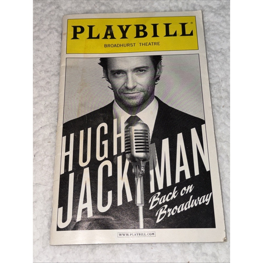 Hugh Jackman Back on Broadway Playbill 2011 Broadhurst Theatre Program